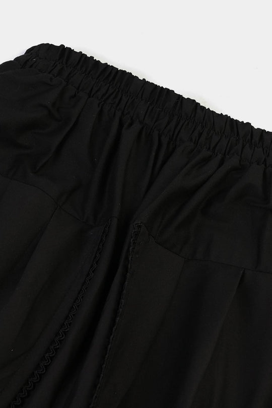 Girls Cotton Tulip Shalwar (Black)