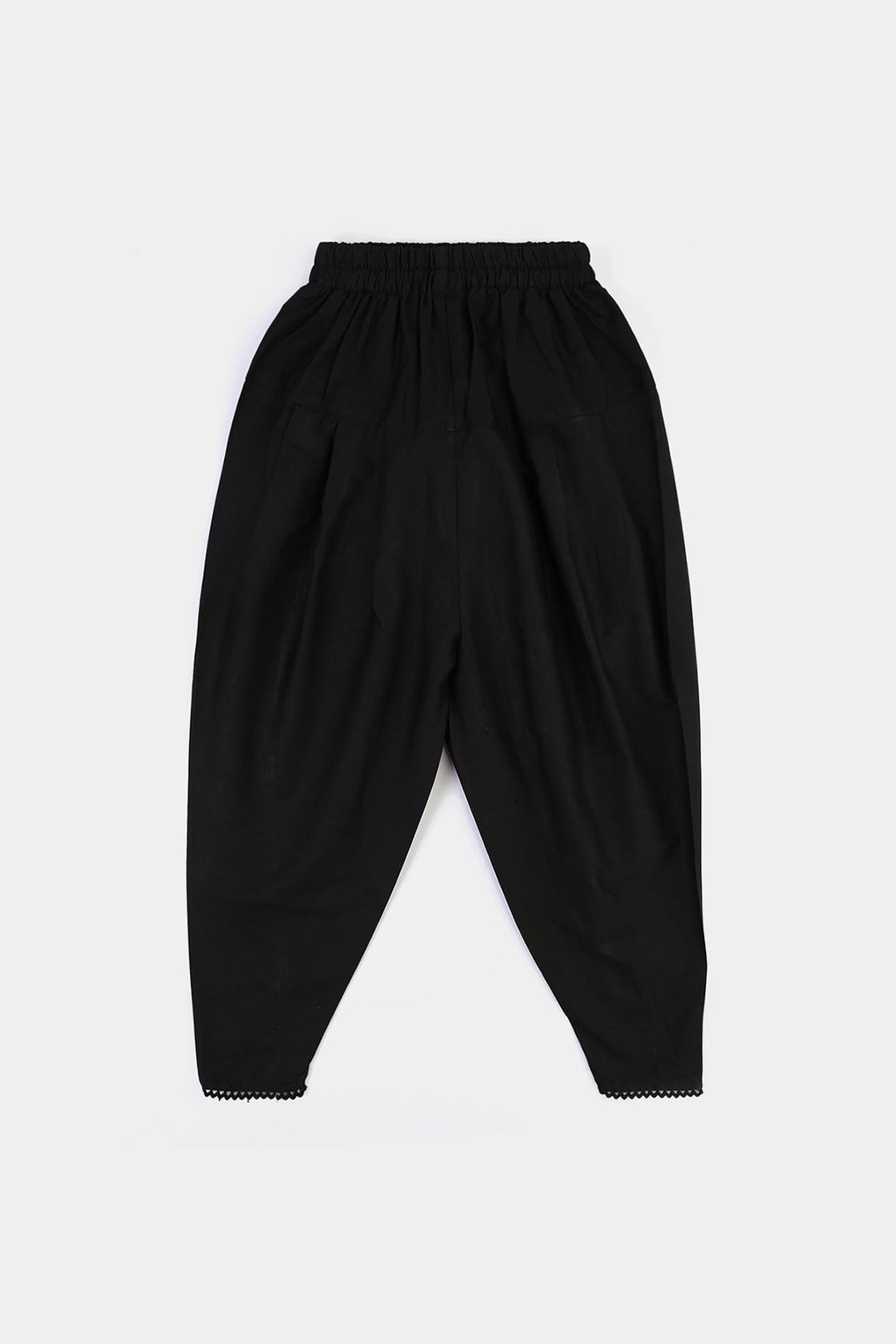 Girls Cotton Tulip Shalwar (Black)