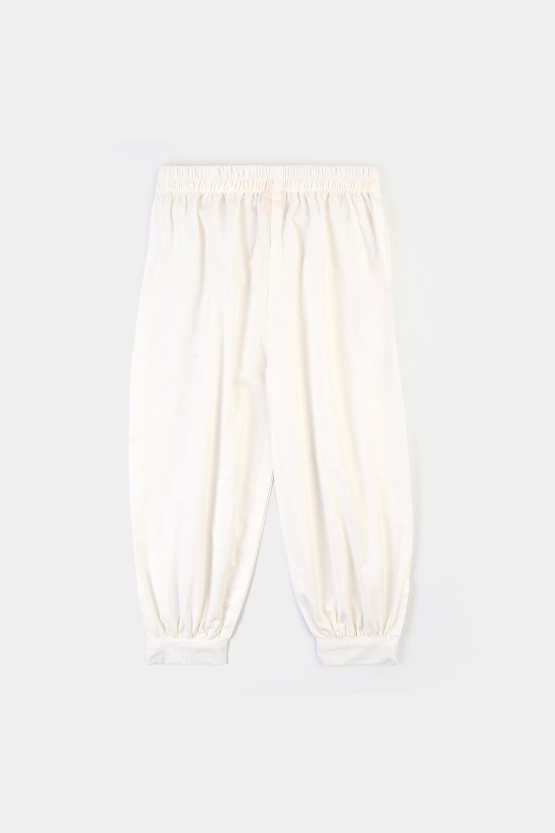 Girls Cotton Harem Pant -WHITE