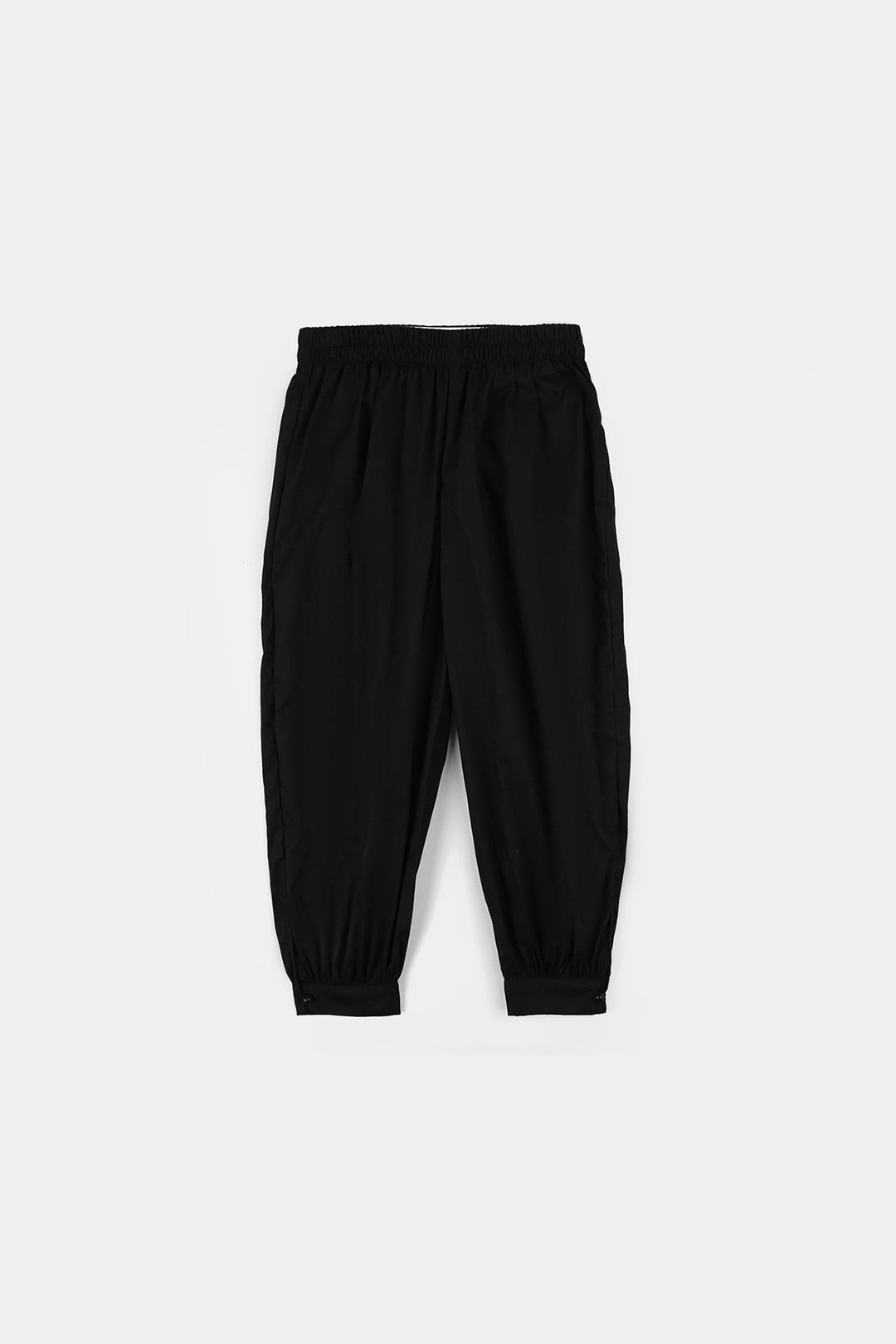 Girls Cotton Harem Pant -BLACK