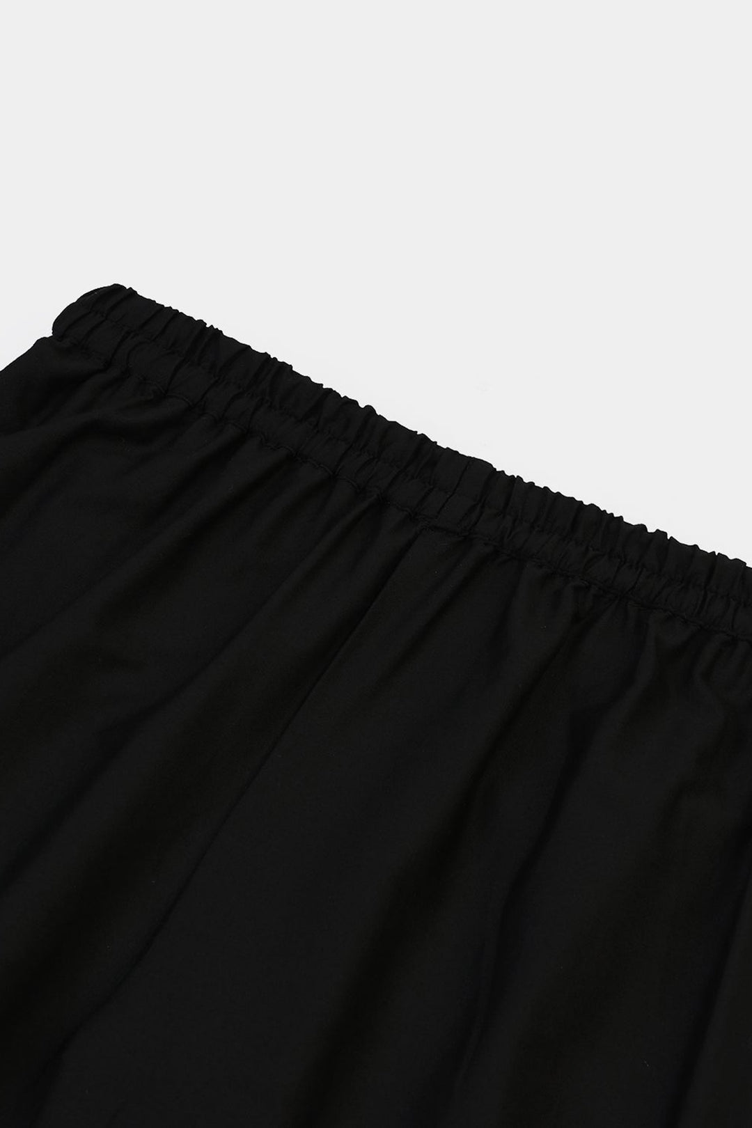 Girls Cotton Emb Culotte -BLACK