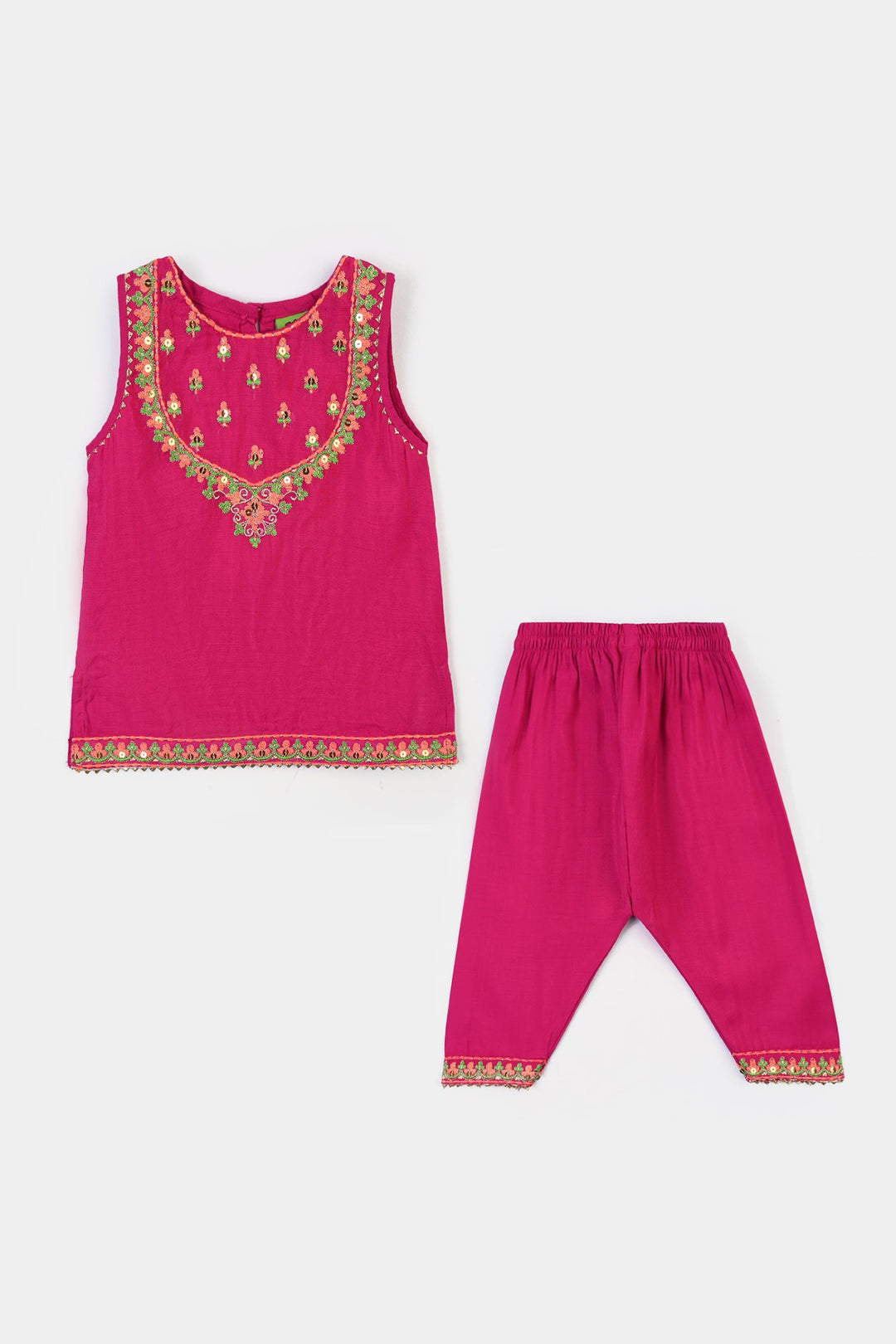 Infant Girls Polyester 2Pcs Adaa- Bright Pink