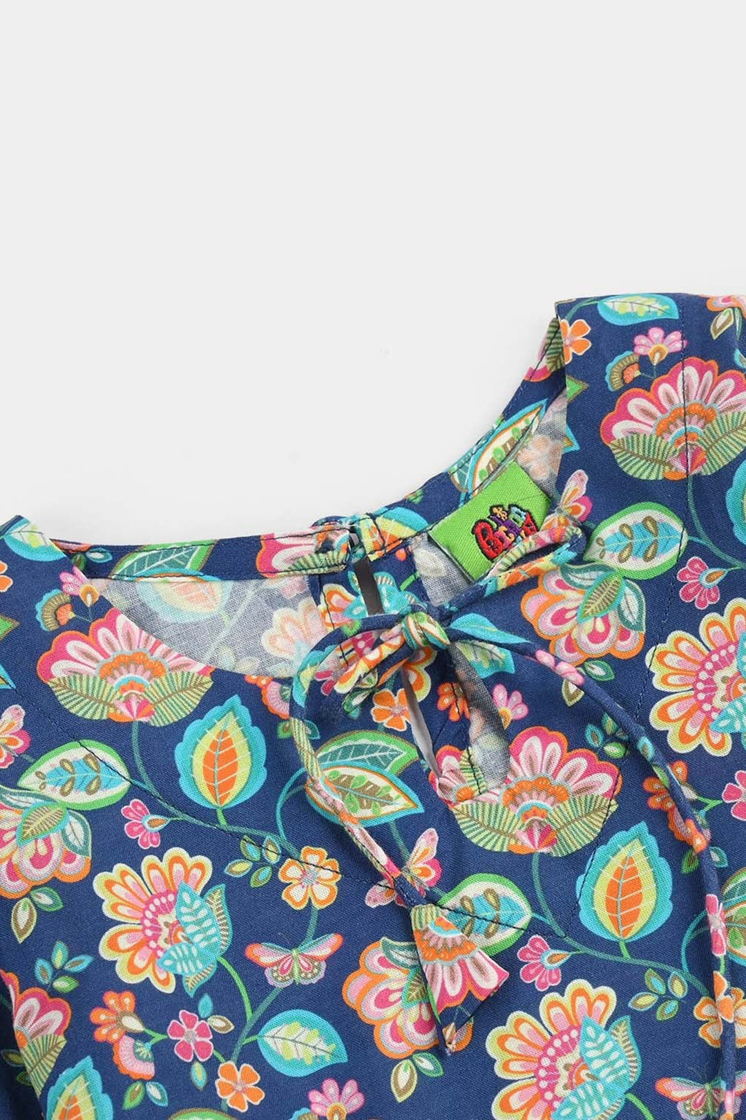 Infant Girls Cotton Printed 2Pcs Butterfly-Blue