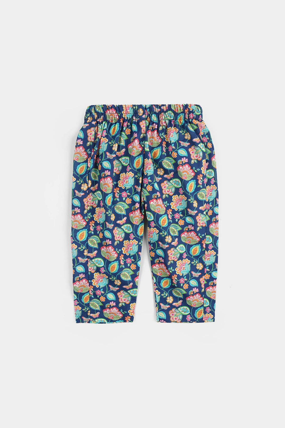 Infant Girls Cotton Printed 2Pcs Butterfly-Blue