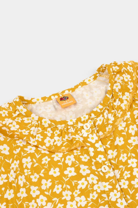 Girls Cotton Casual Top Honey -YELLOW