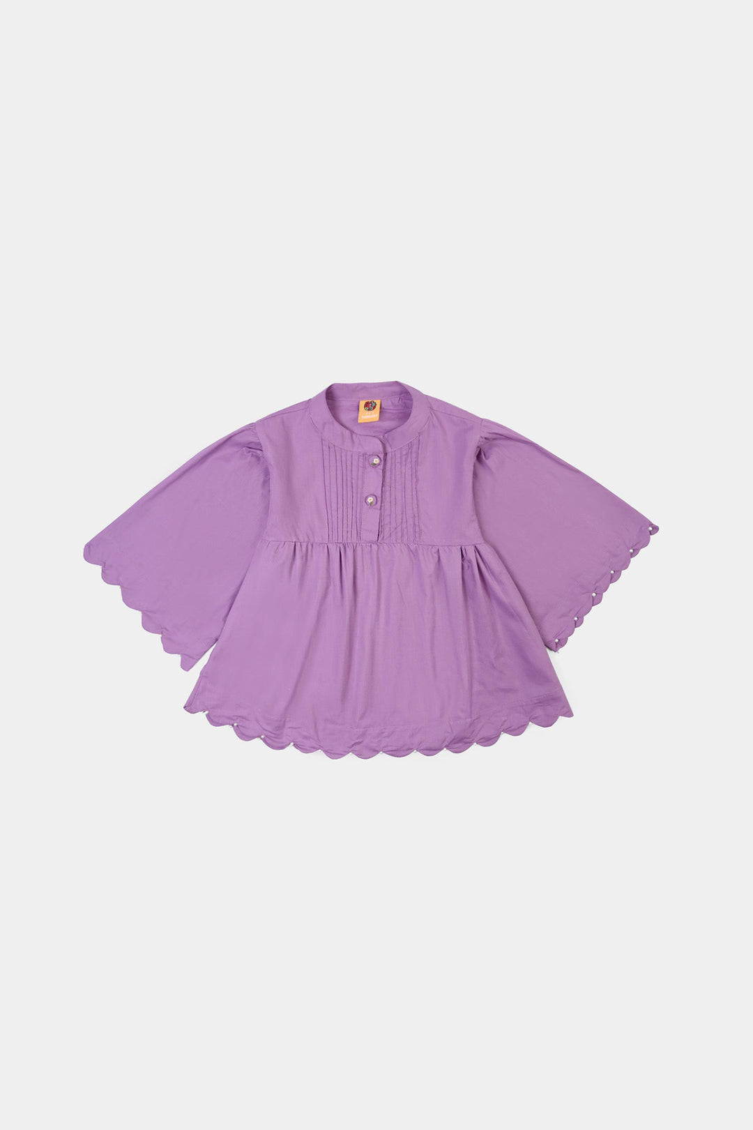 Girls Cotton Casual Top Orchid-Purple