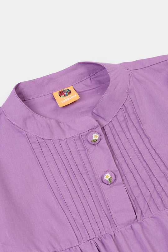 Girls Cotton Casual Top Orchid-Purple