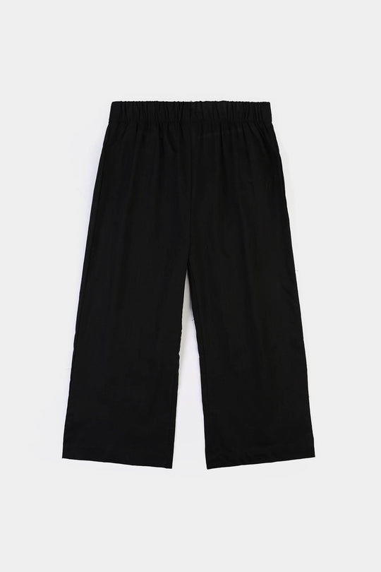 Girls Cotton Co-ord Set Black Beauty-BLACK