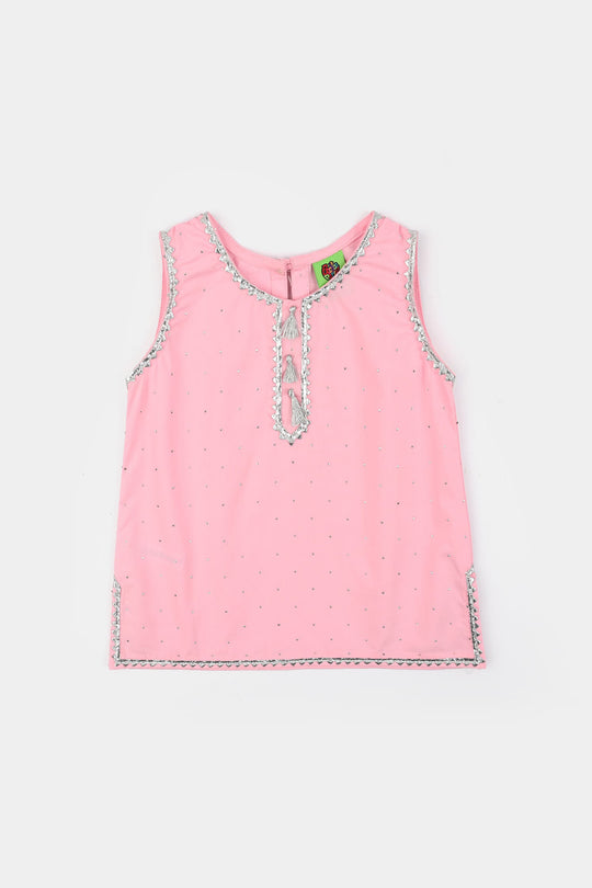 Infant Girls Cotton 2Pcs Noor-E-Adaa-Pink