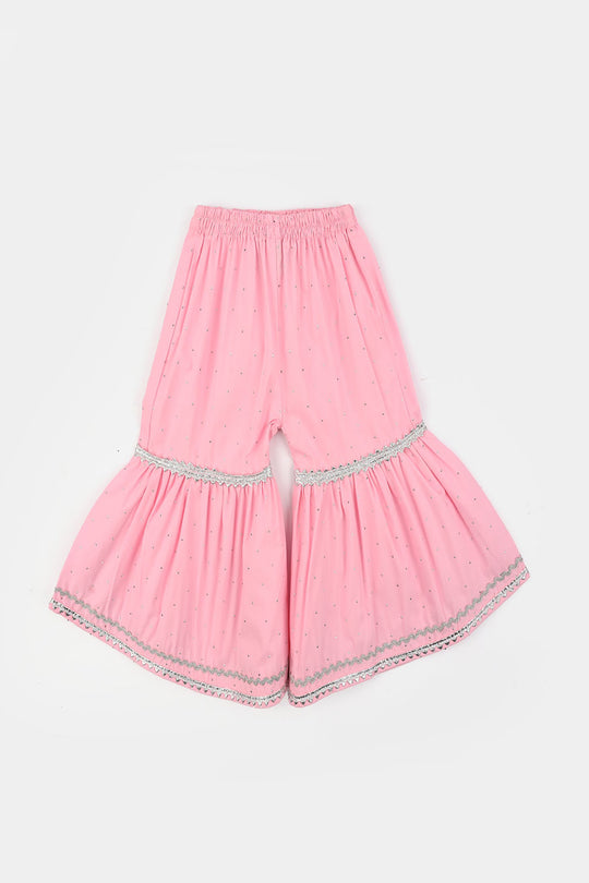 Infant Girls Cotton 2Pcs Noor-E-Adaa-Pink