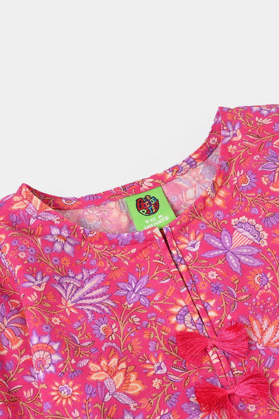Infant Girls Cotton Printed 2Pcs Floral-PINK