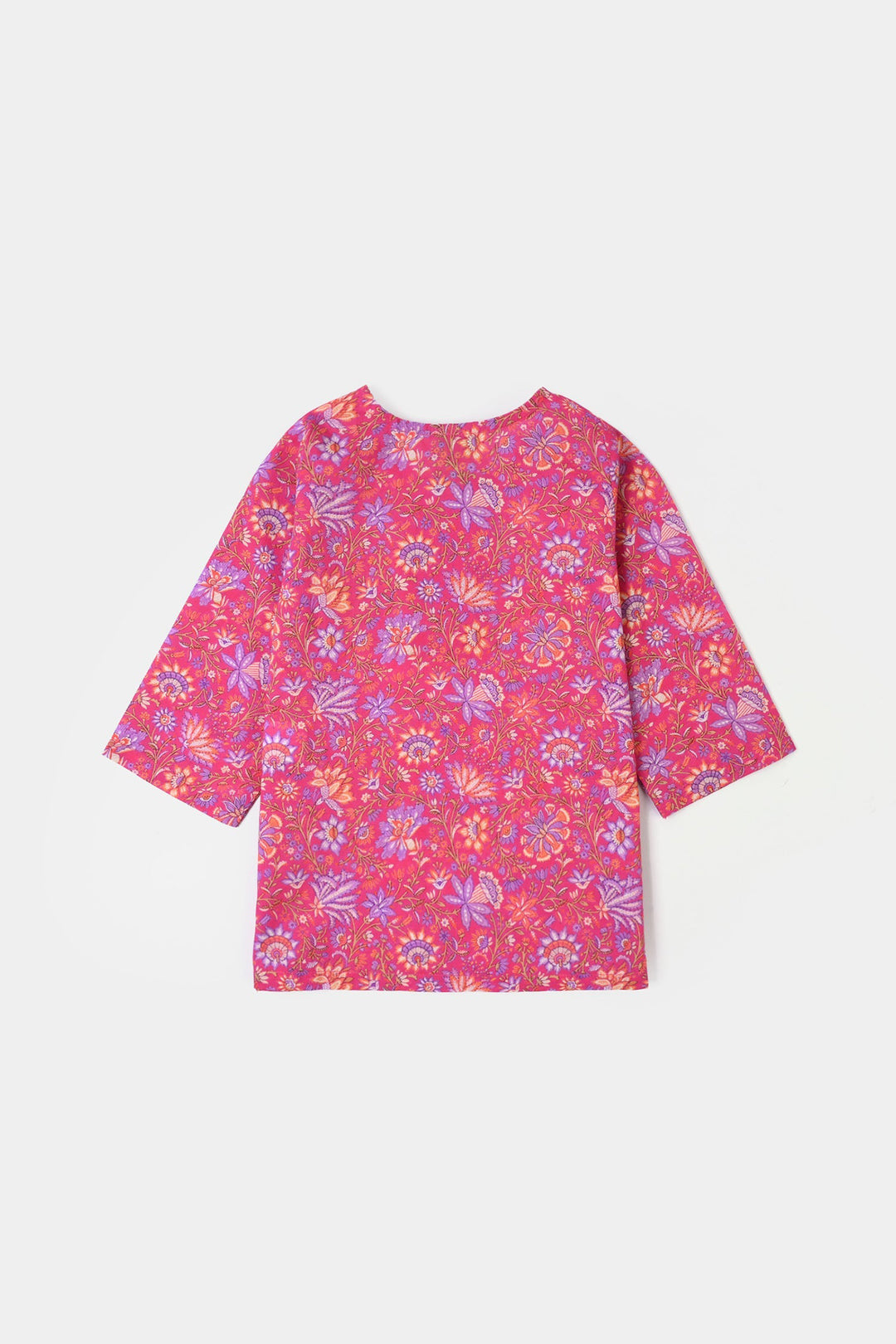 Infant Girls Cotton Printed 2Pcs Floral-PINK