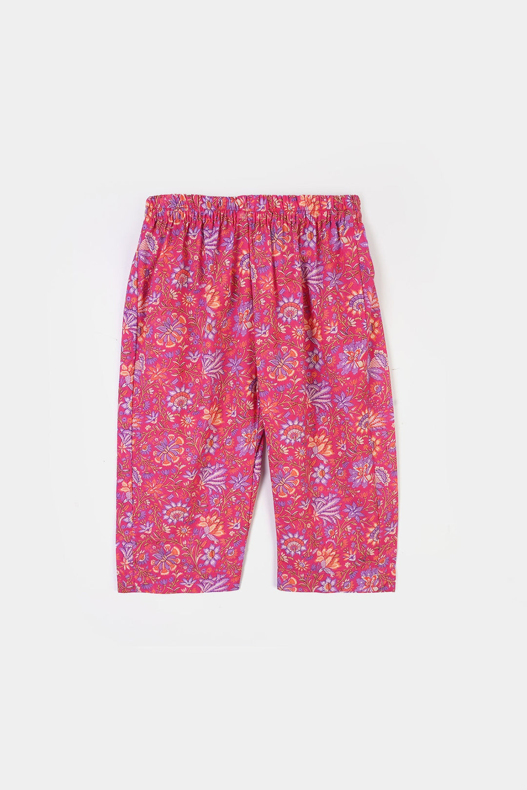 Infant Girls Cotton Printed 2Pcs Floral-PINK