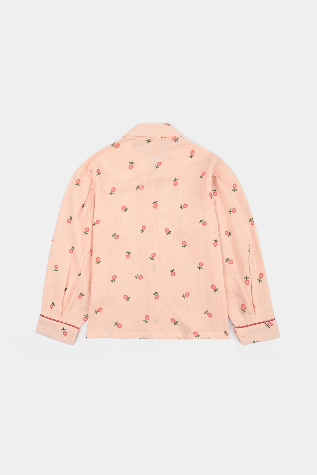 Girls Gauze Co-Ord Set Pretty-Light Pink