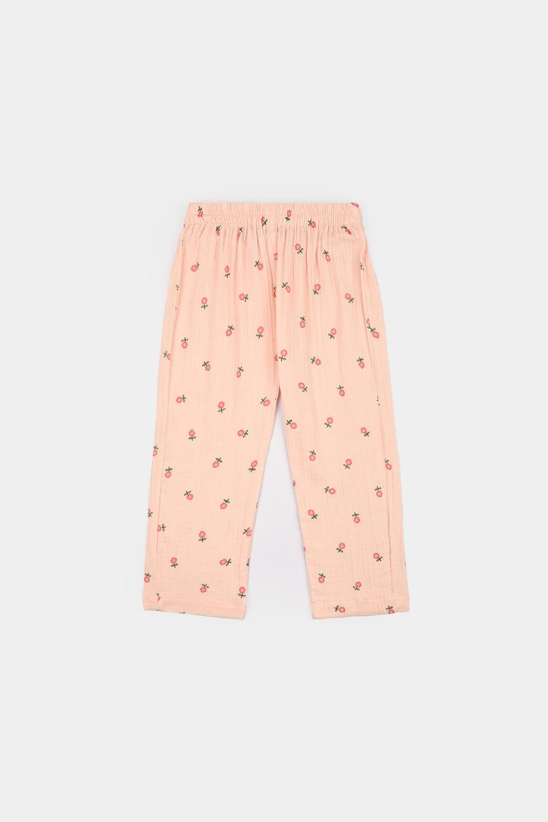 Girls Gauze Co-Ord Set Pretty-Light Pink