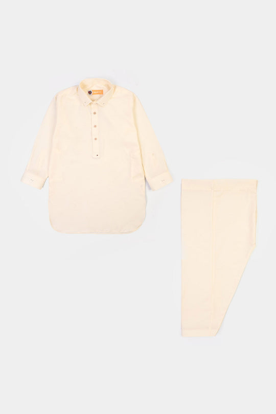 Boys Poly Viscose 2Piece Suit (Antique) - Beige