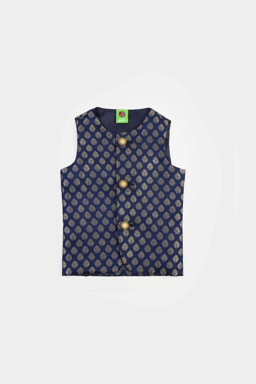 Infant Boys Poly Viscose Waistcoat (Blended) - Blue