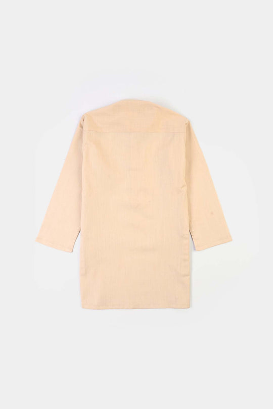 Boys Cotton Slub 3Piece Suit (Peach Punch)