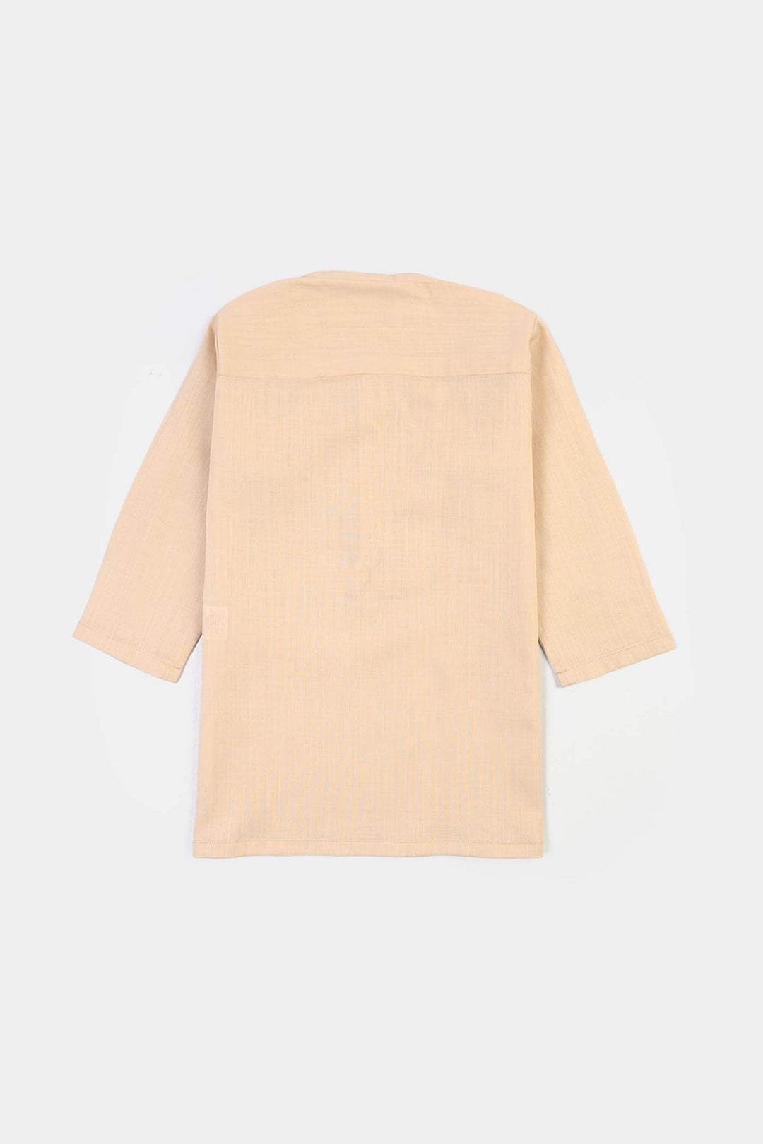 Infant Boys Cotton Slub 3Piece Suit (Peach Punch)