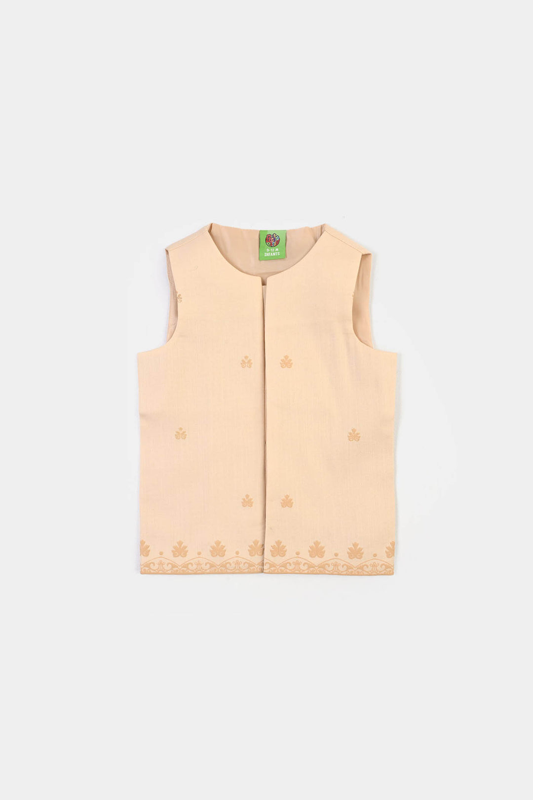 Infant Boys Cotton Slub 3Piece Suit (Peach Punch)