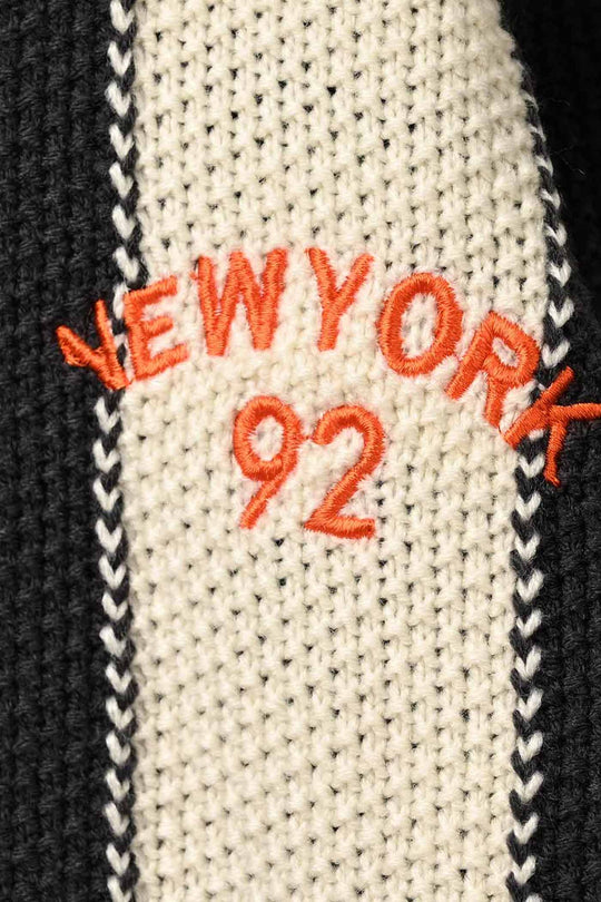 Boys Acrylic Sweater-New York-Dark.Grey.Off.White