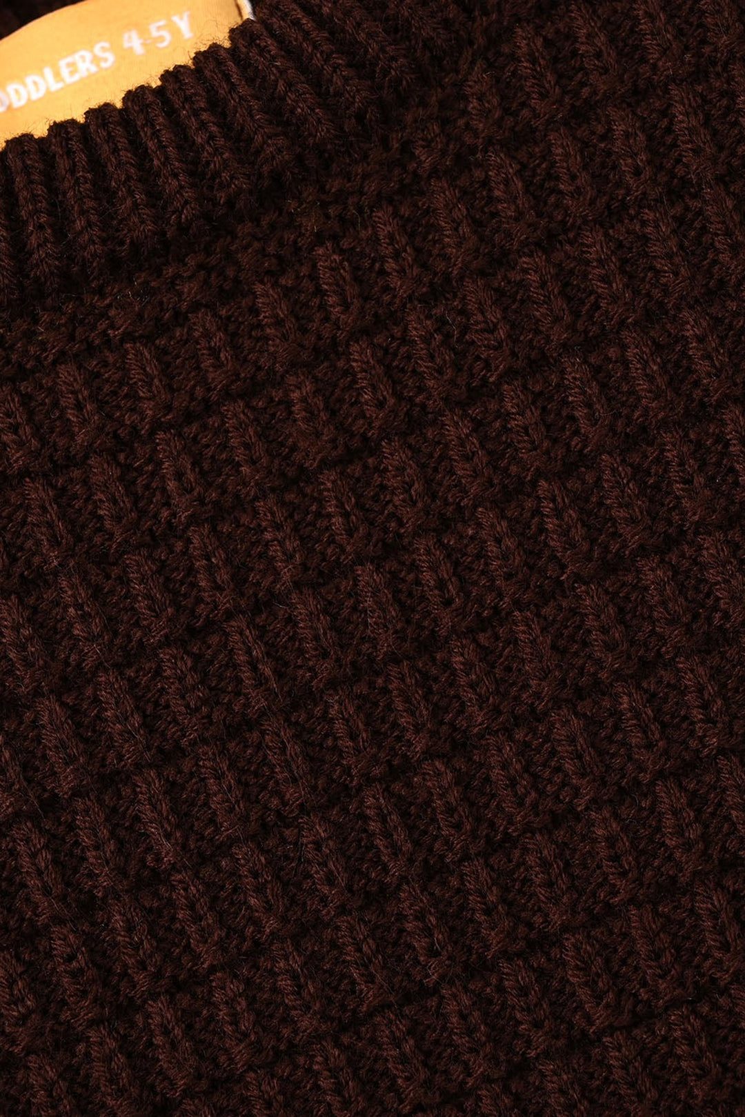 Boys Acrylic Sweater Block Box - Brown