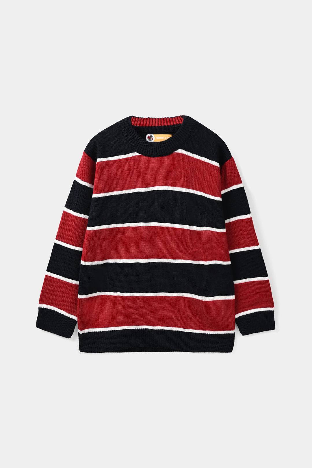 Boys Acrylic Sweater - Red & Blue