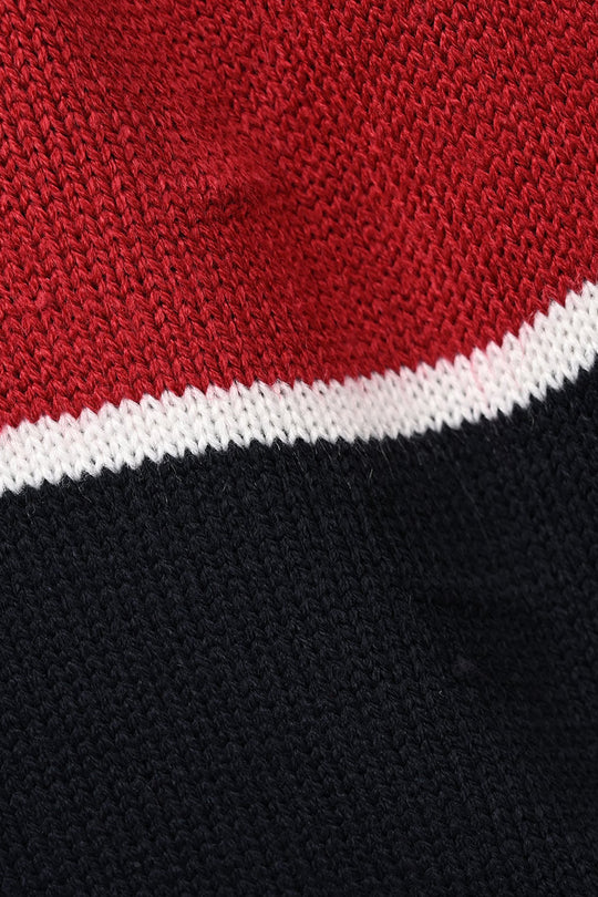 Boys Acrylic Sweater - Red & Blue