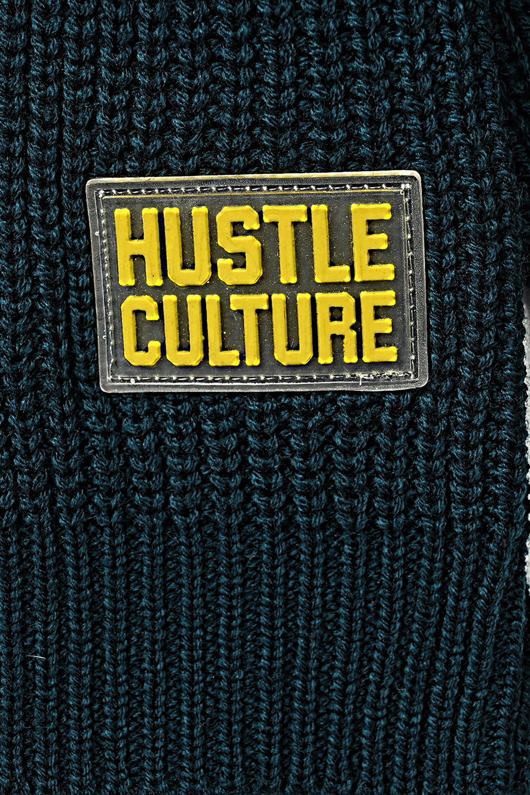 Boys Acrylic Sweater Hustle - Teal Blue