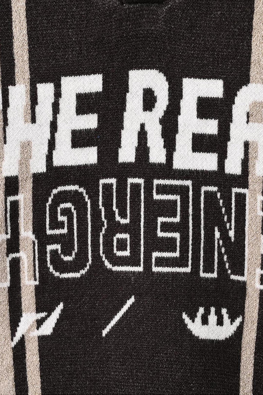 Boys Acrylic Sweater-Real Energy - Grey.Beige