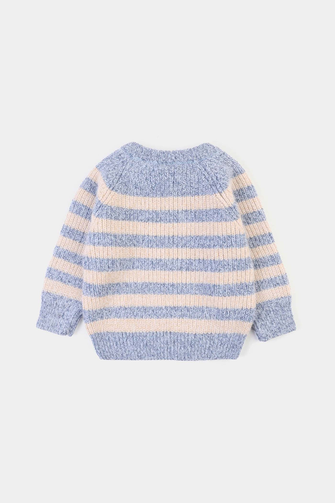 Infant Boys Feather-Acrylic Sweater-Rock & Ride - Blue.White
