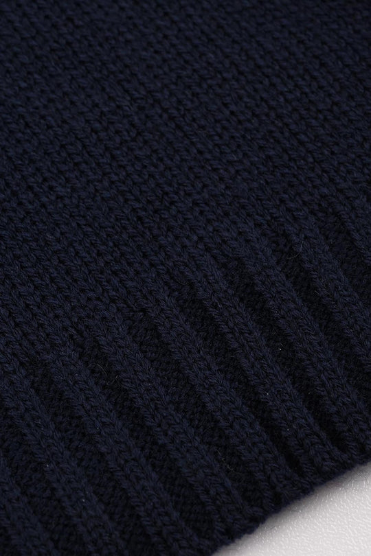 Infant Boys Acrylic Sweater-Laugh - Navy.Red