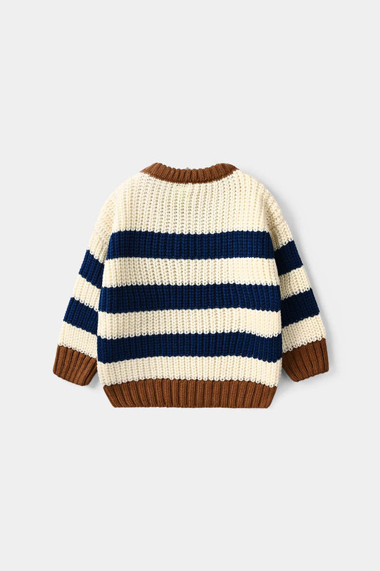 Infant Boys Acrylic Sweater Wheel - Multi