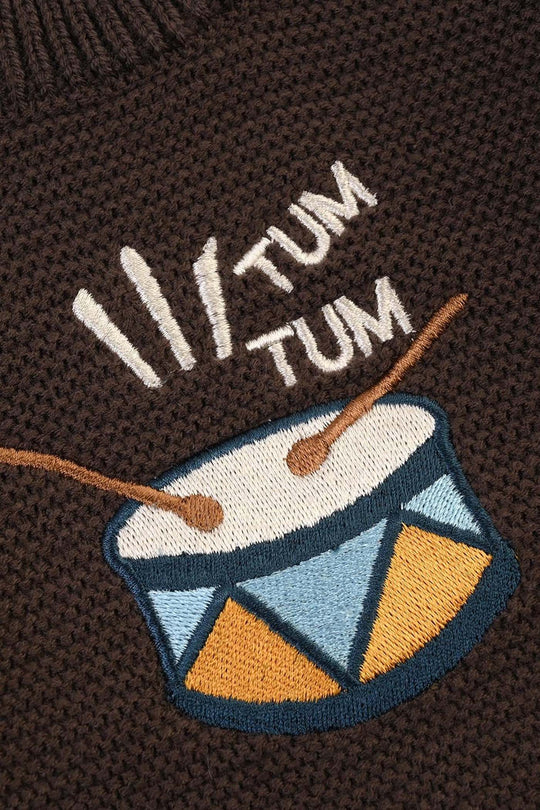 Infant Boys Sweater-Tum Tum - BROWN