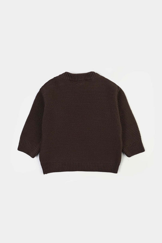 Infant Boys Sweater-Tum Tum - BROWN