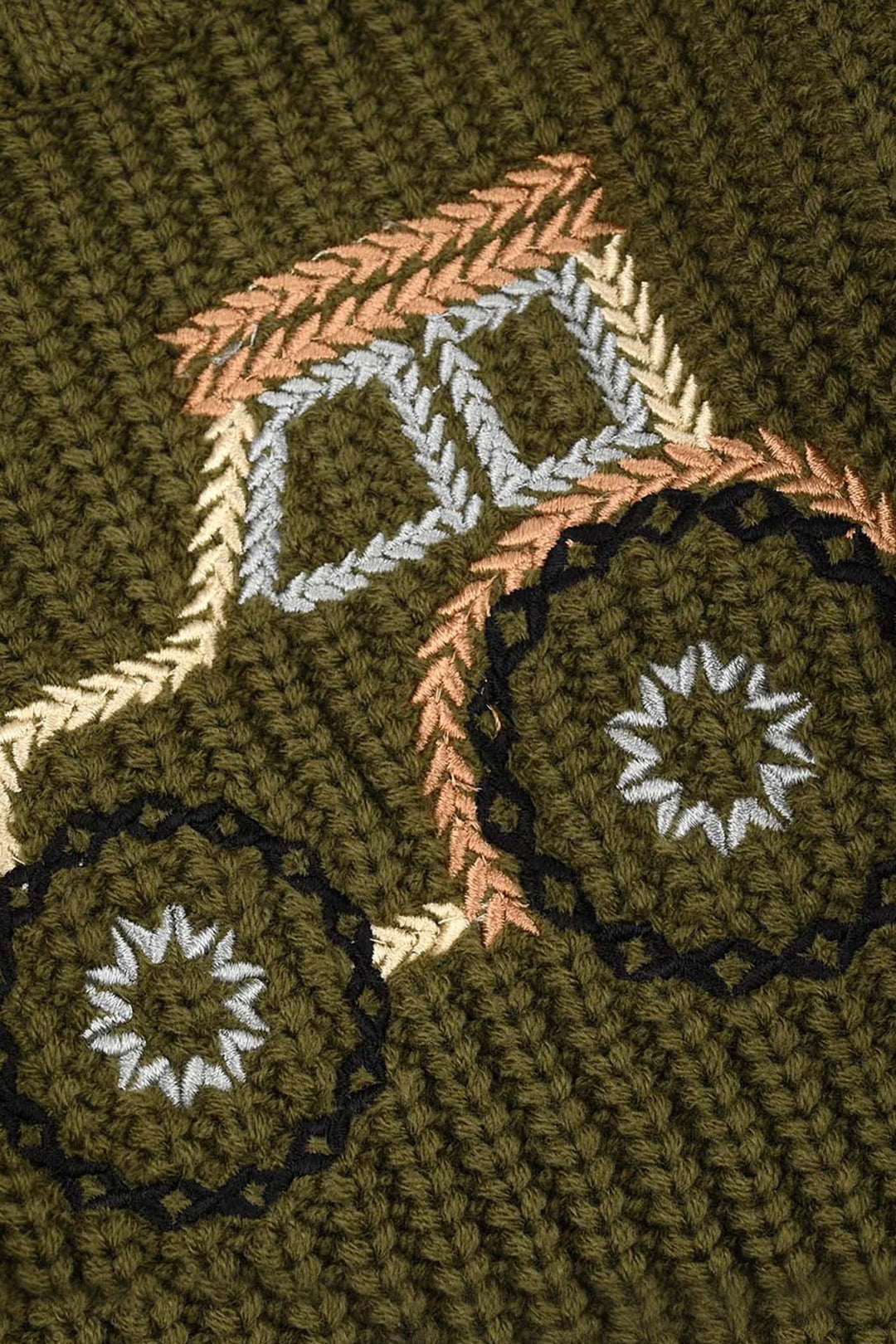 Infant Boys Sweater-Tractor - Olive.Green