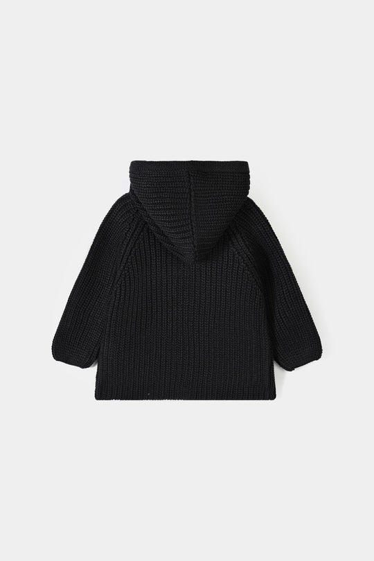 Infant Boys Acrylic Sweater Endless Playtime-Mud Grey