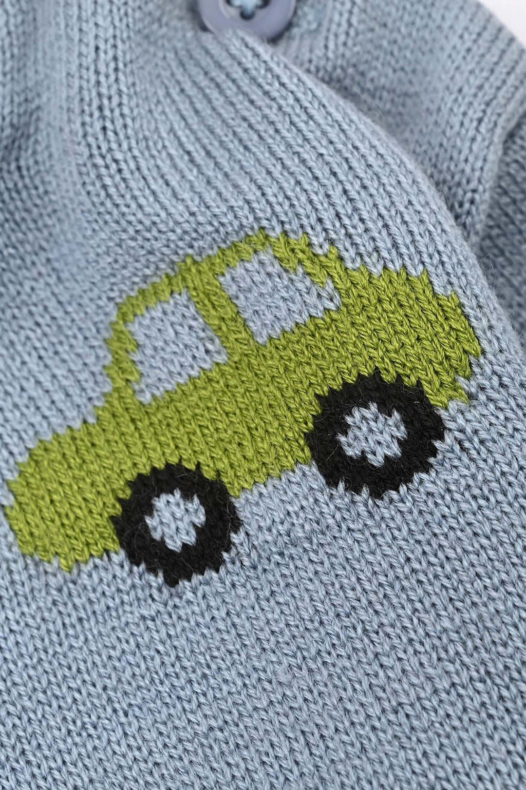 Infant Boys Acrylic Sweater-Traffic - LT.Blue