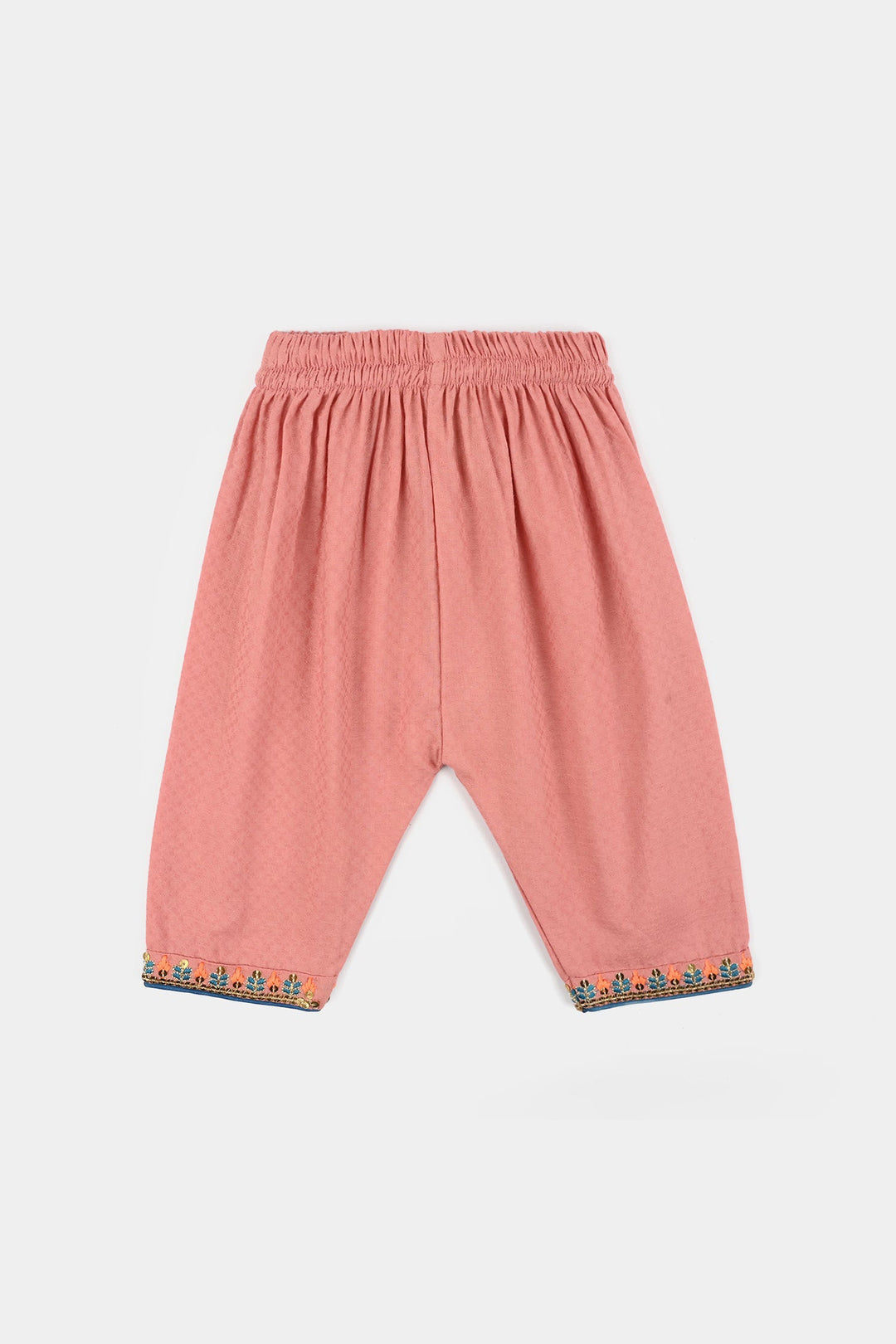 Infant Girls Cotton Jacquard 2Pcs - Pink