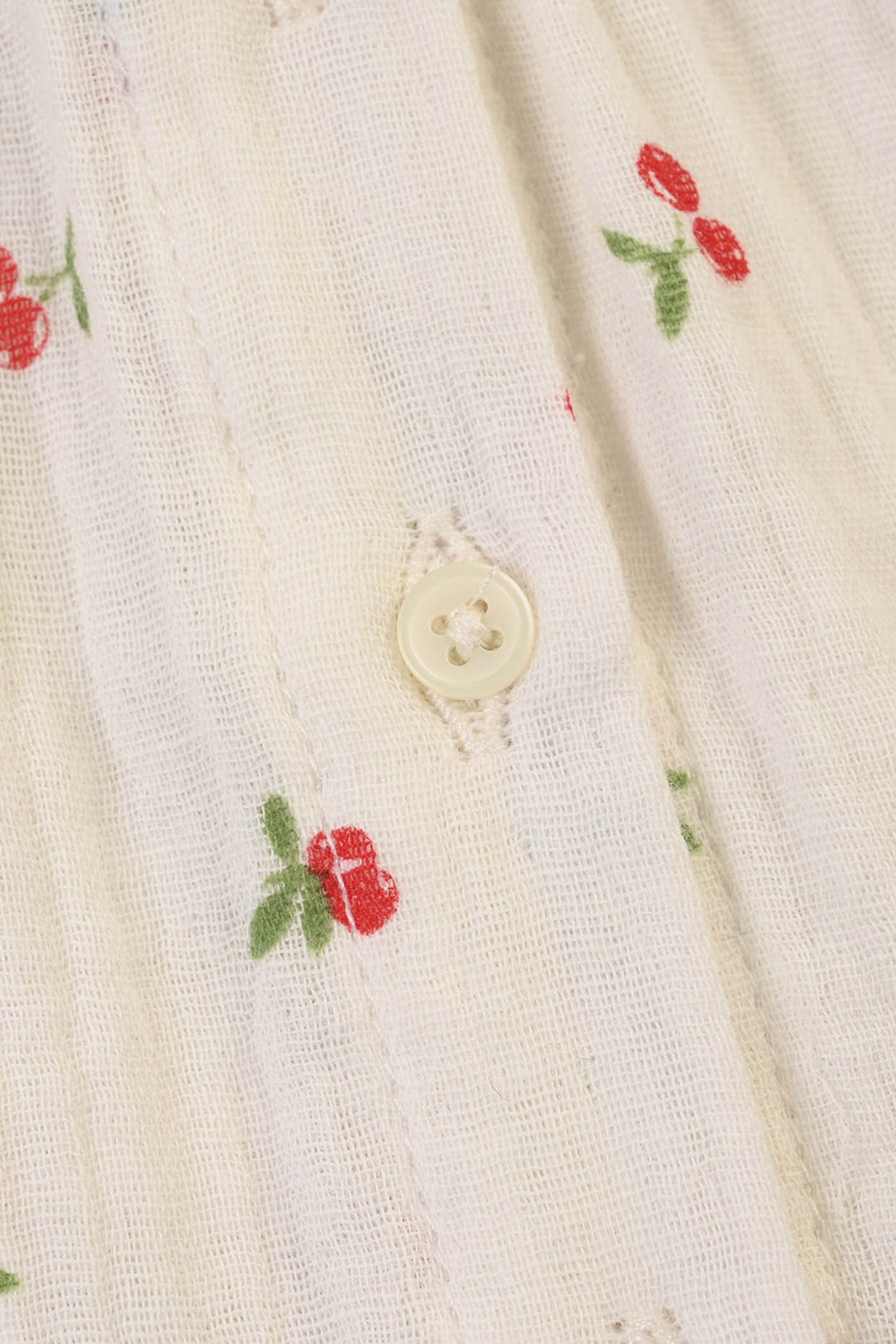 Infant Girls Poly Crinkle Casual Top Cherry