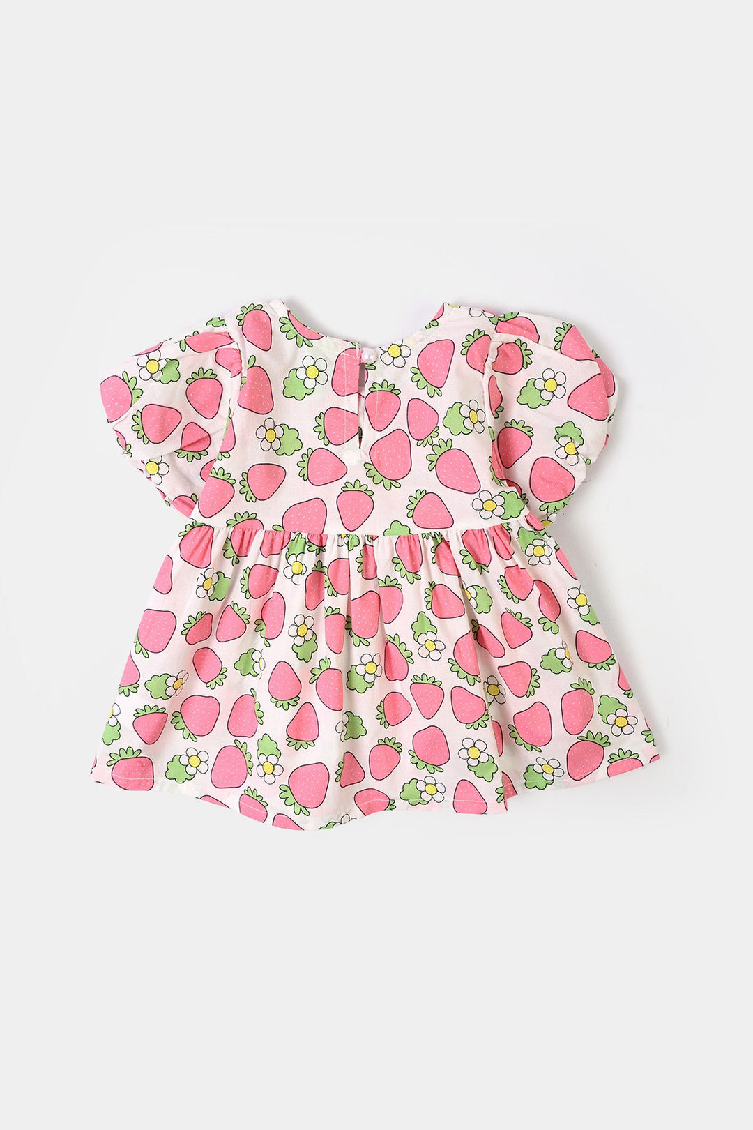 Infant Girls Poly Cotton Casual Top Strawberry-Multi