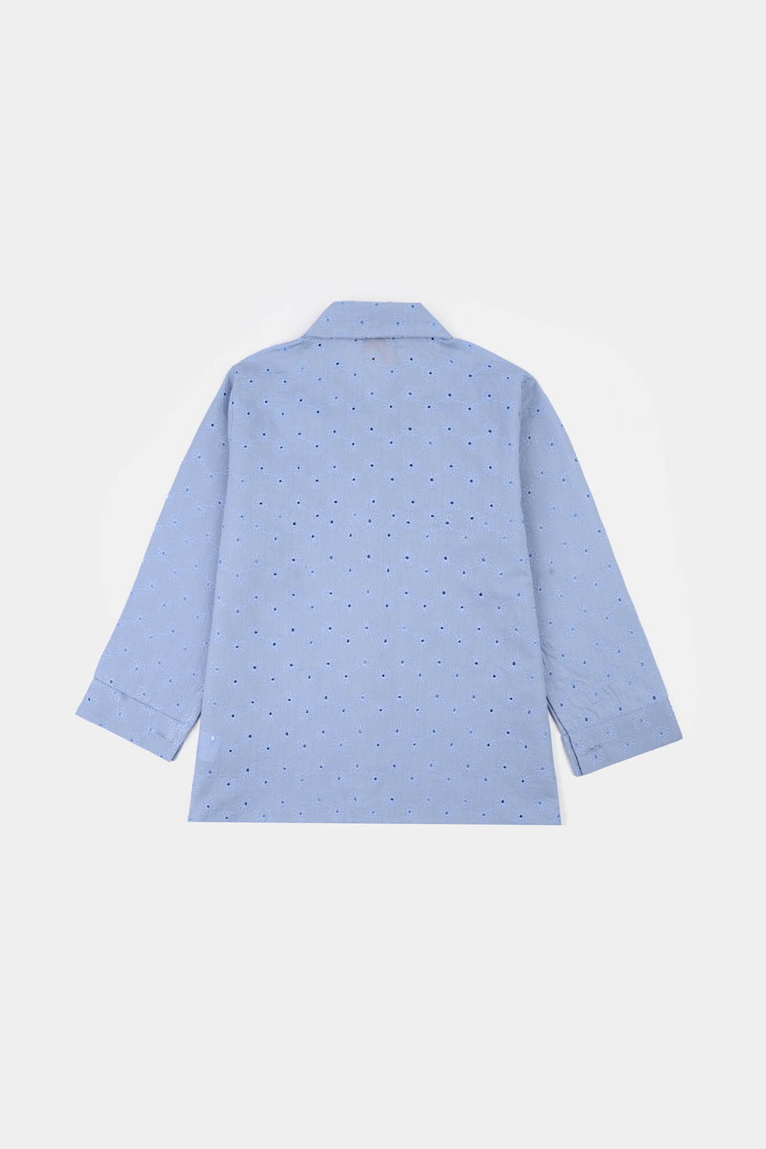 Girls Chicken Kari Emb Top Funky-Blue