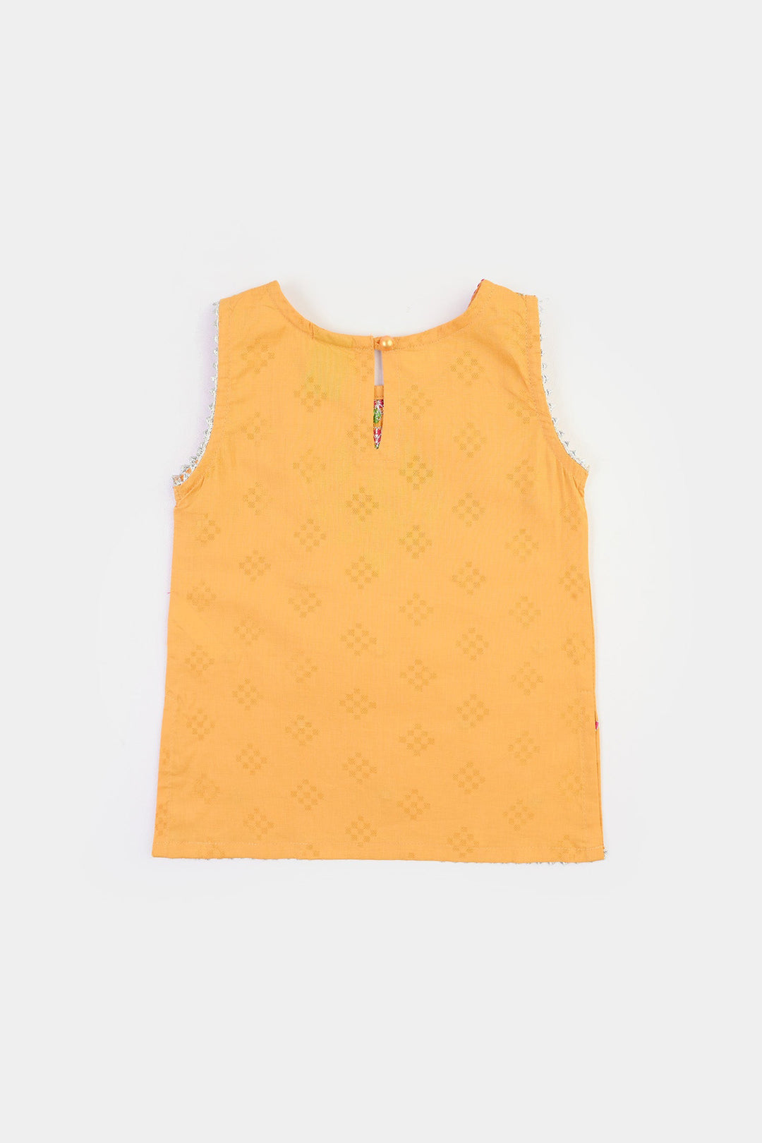 Infant Girls Jacquard 2Pcs Khush-Mustard