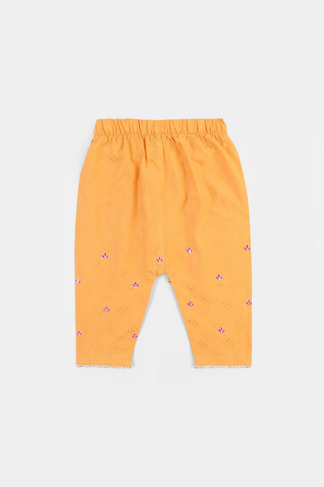 Infant Girls Jacquard 2Pcs Khush-Mustard