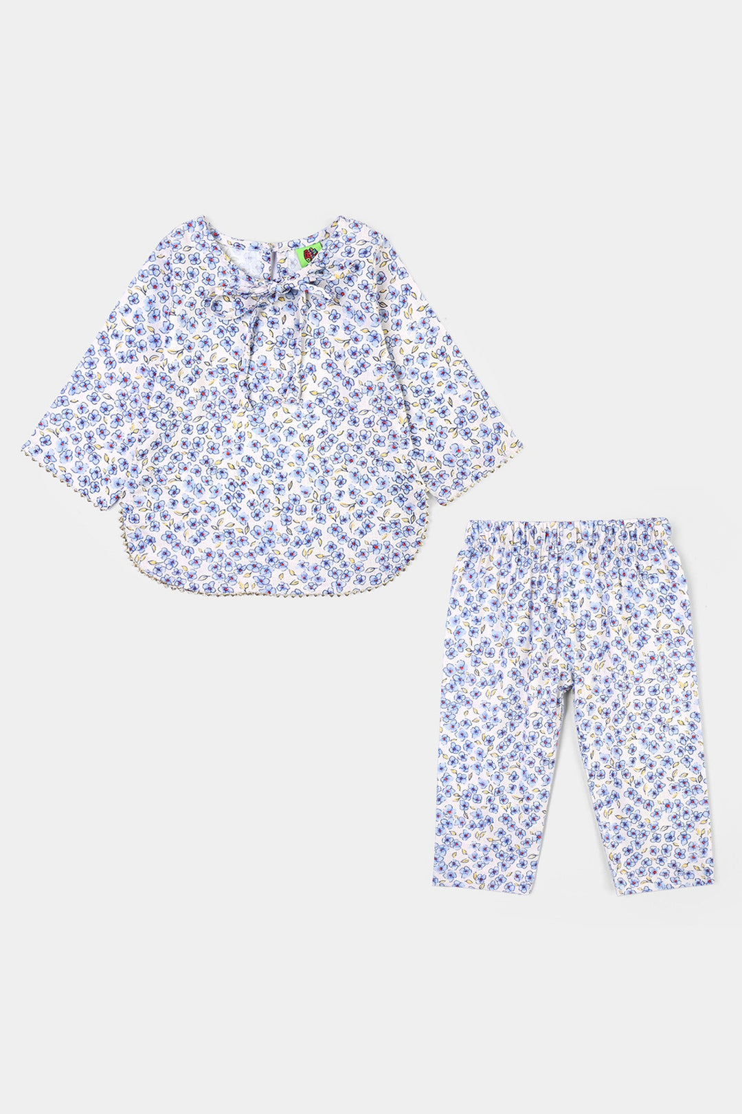 Infant Girls Cotton Printed 2Pcs Sea-Multi