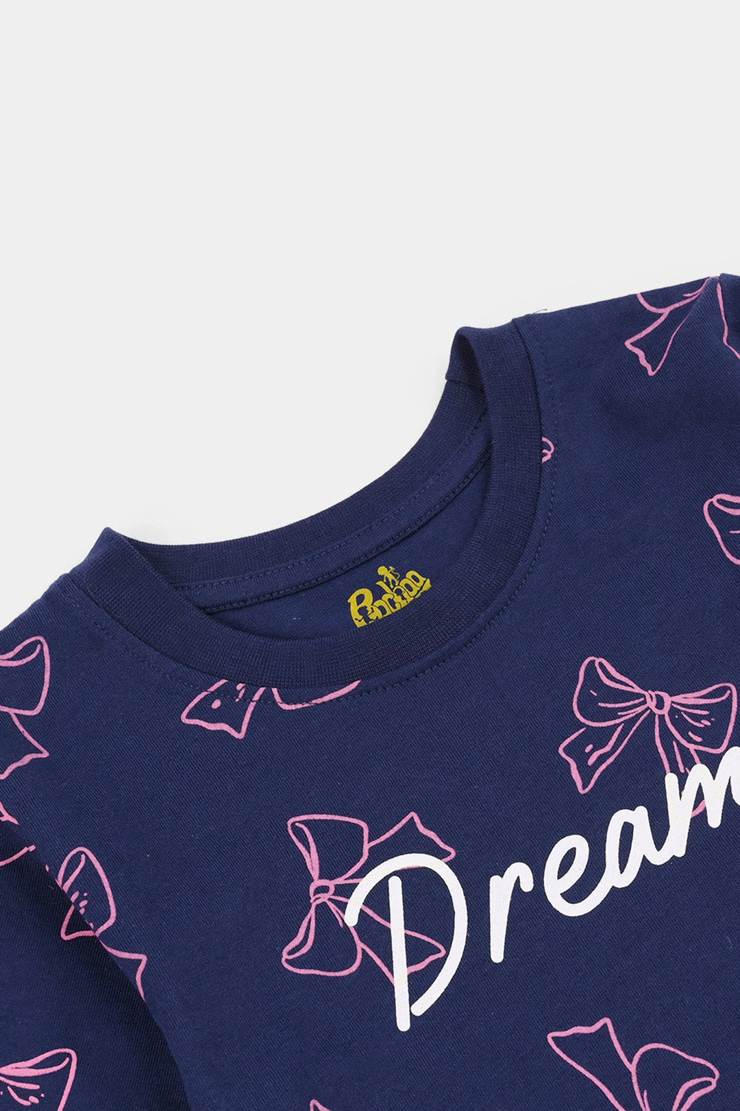 Girls Poly Cotton Jersey Night Suit DREAM-Blue