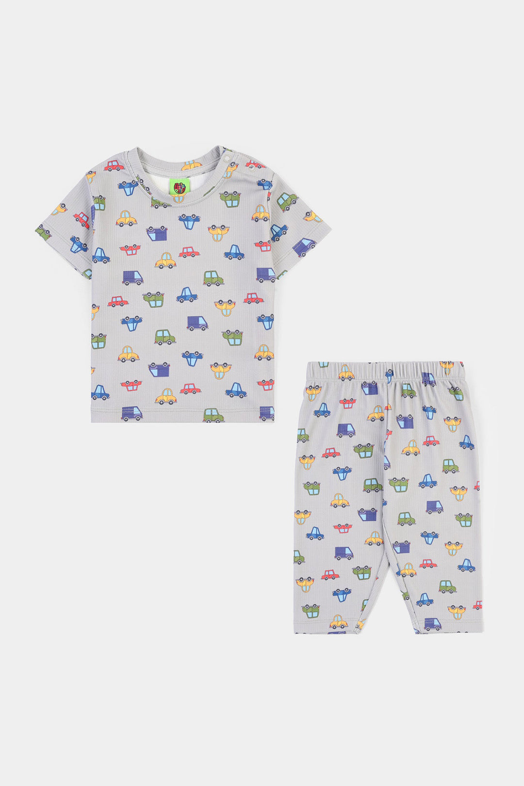 Infant Boys Poly Cotton Night Suit DINKY-GREY