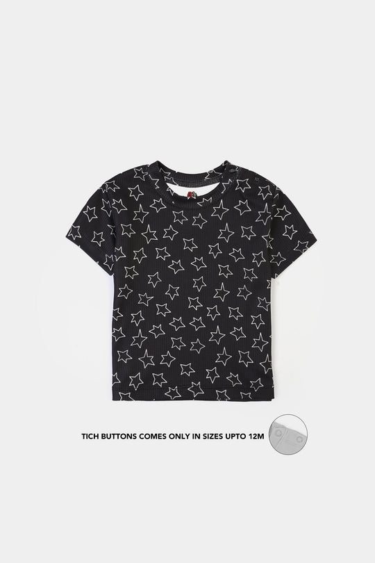 Infant Boys Poly Cotton Night Suit TWINKLE-BLACK