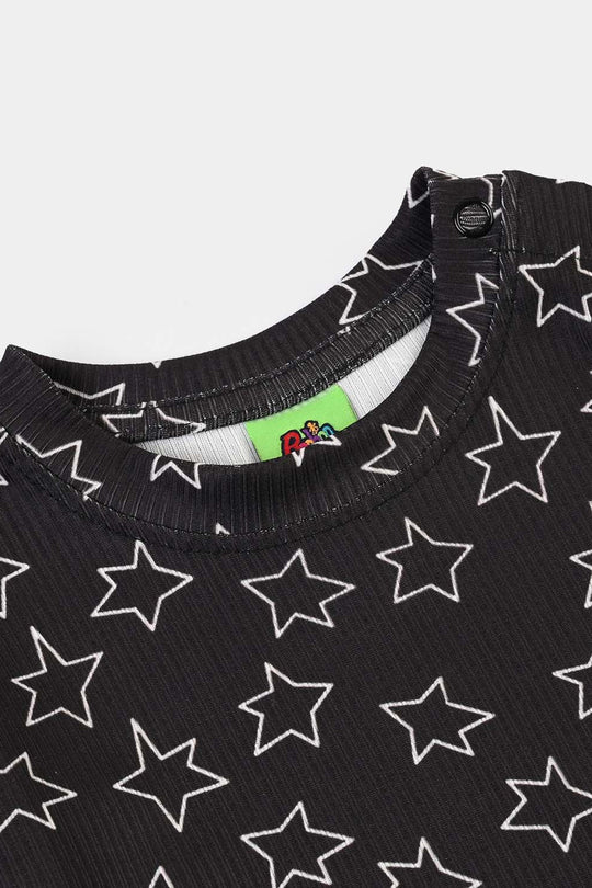 Infant Boys Poly Cotton Night Suit TWINKLE-BLACK