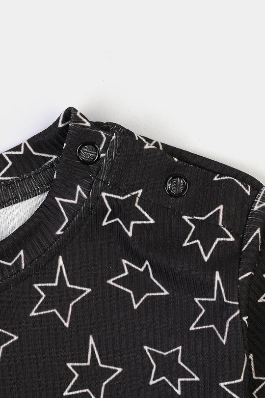 Infant Boys Poly Cotton Night Suit TWINKLE-BLACK